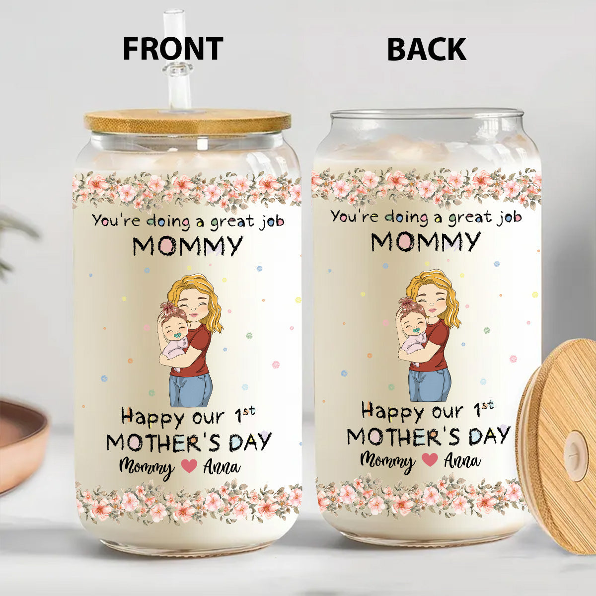 You Are Doing A Great Job - Personalized Custom Glass Can