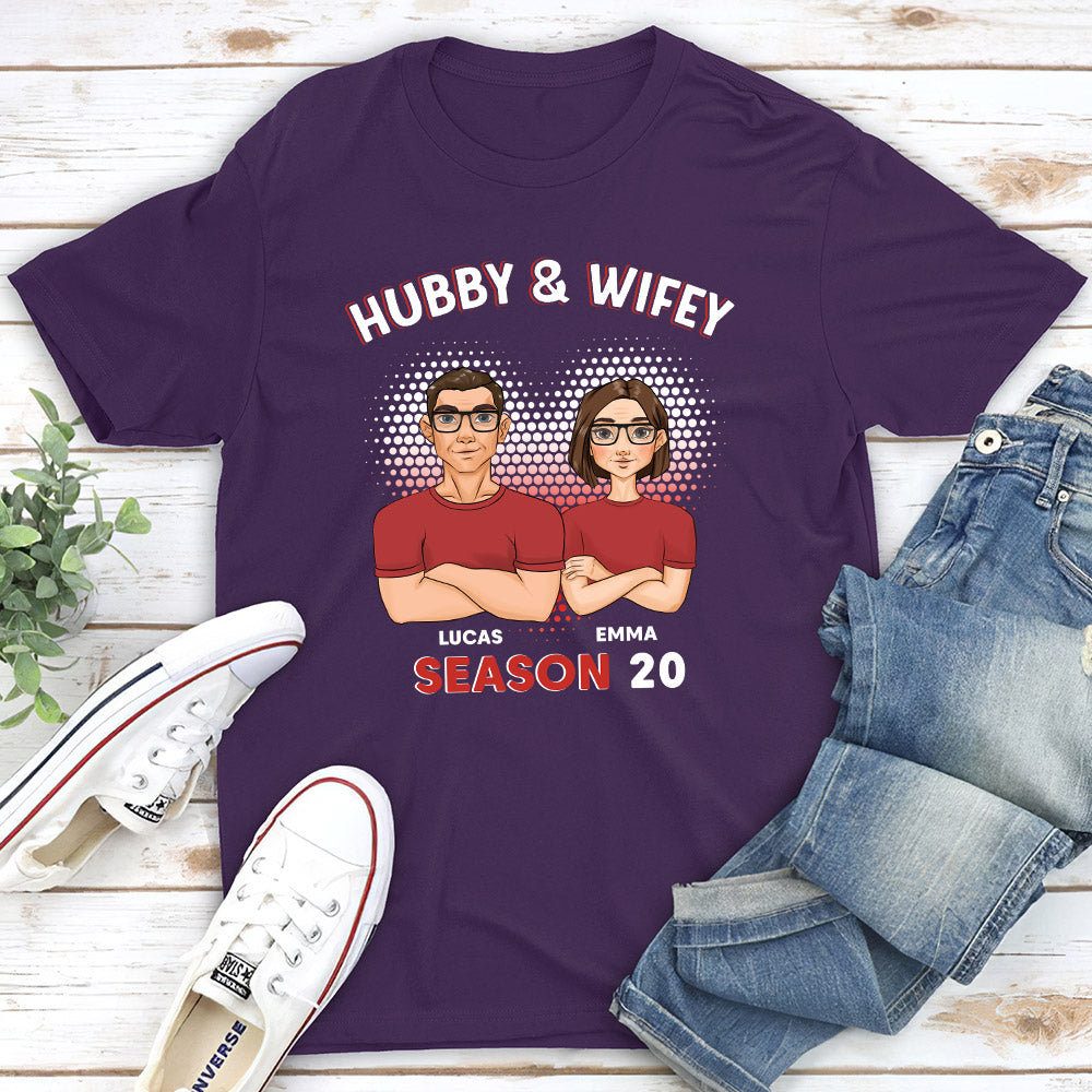 Hubby And Wifey - Personalized Custom Classic T-shirt