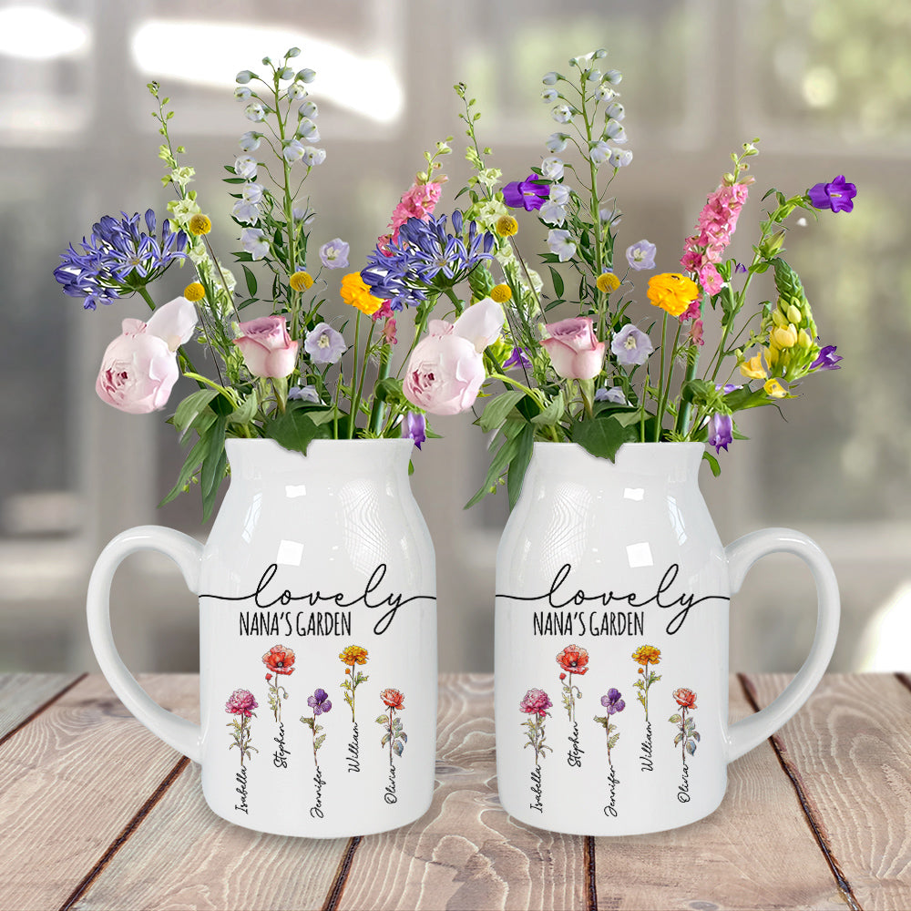Lovely Nana - Personalized Custom Home Decor Flower Vase