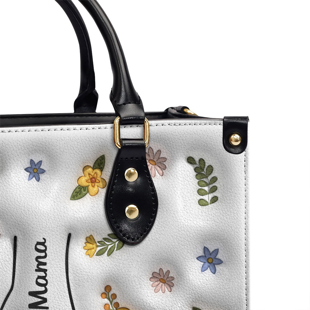 Holding Hands - Personalized Custom Leather Bag