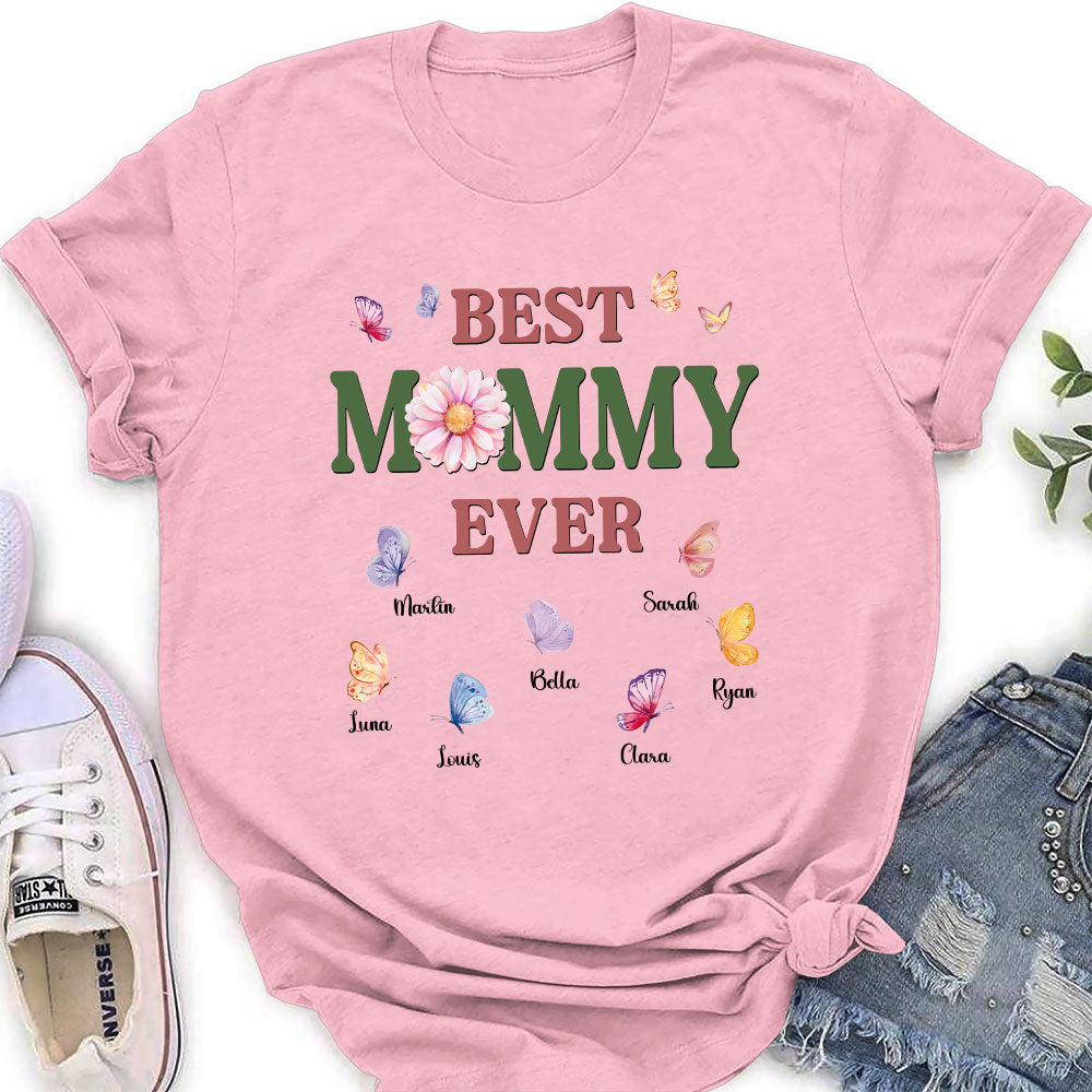 A Mom Blooms Like A Butterfly - Personalized Custom Shirt