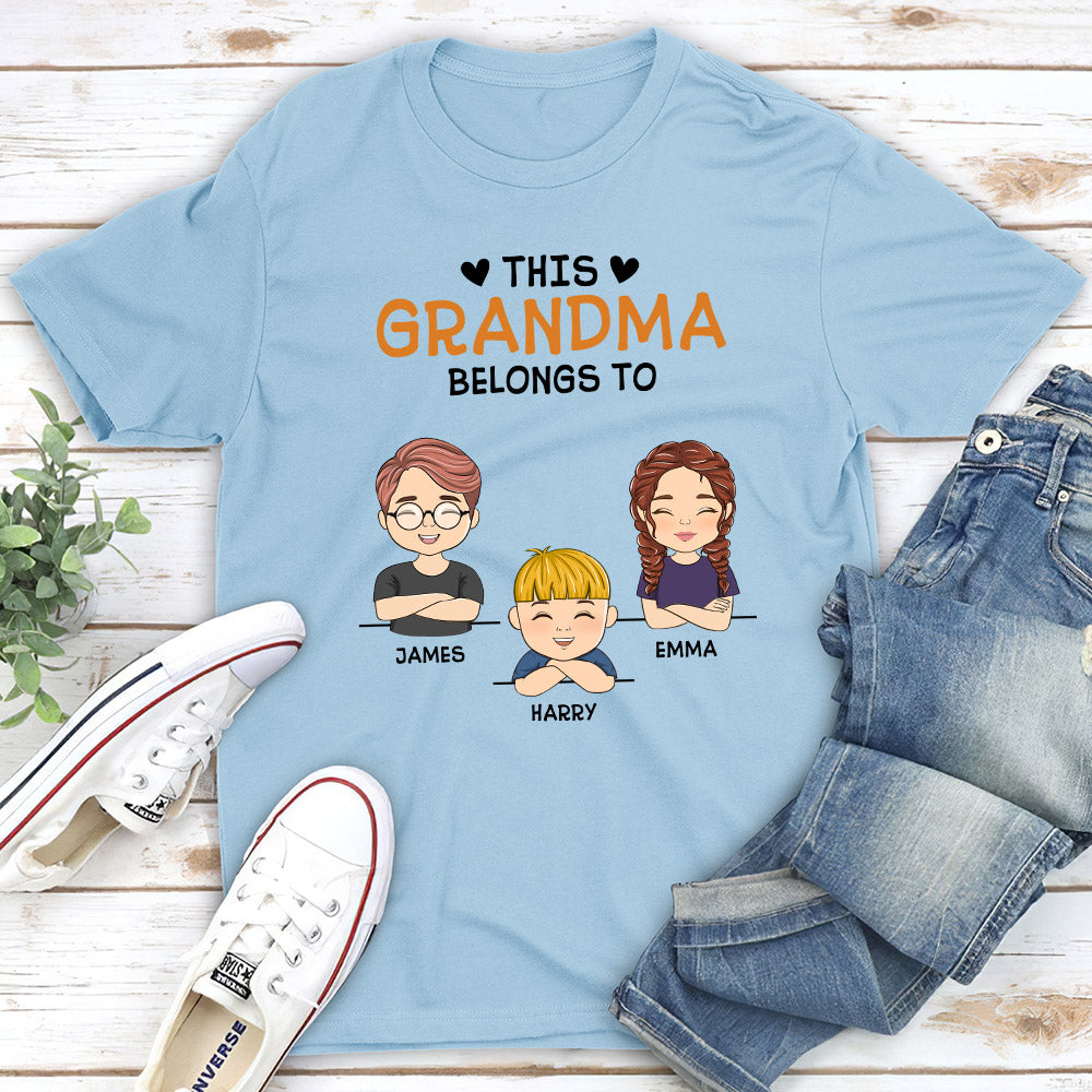 This Nana Belongs To - Personalized Custom Unisex T-shirt