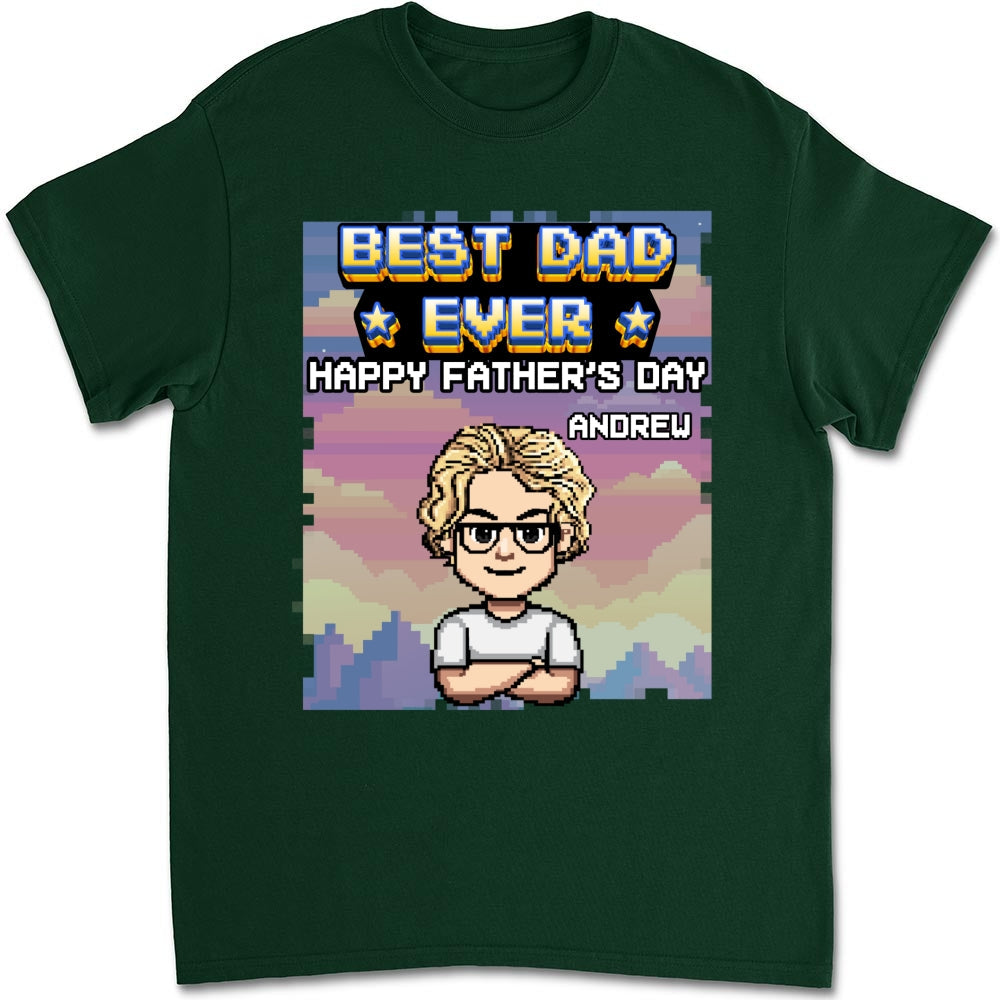 Dad Unlocked Legendary Status Achieved - Personalized Custom Shirt