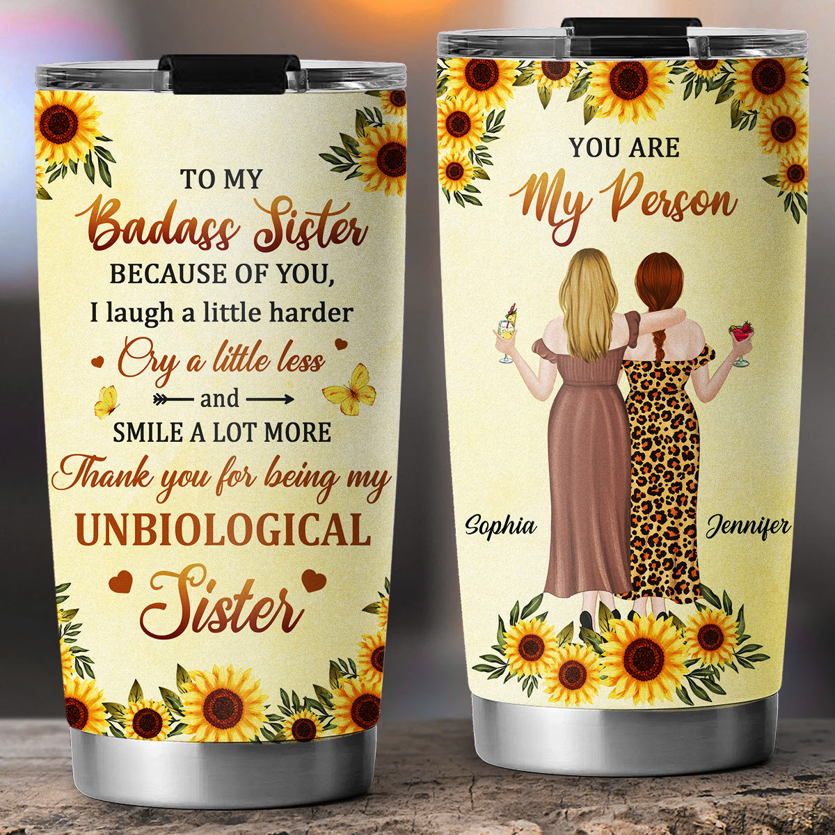To My Badass Bestie - Personalized Custom Tumbler