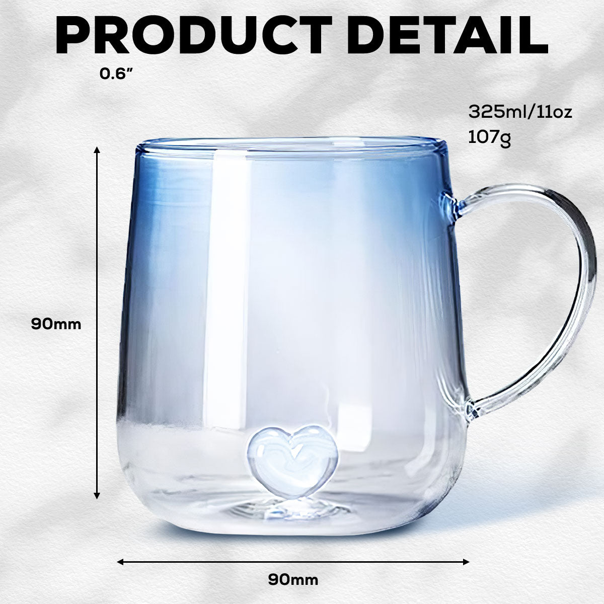 You Are The Most Beautiful Flower - Personalized Custom Blue Gradient Glass Mug