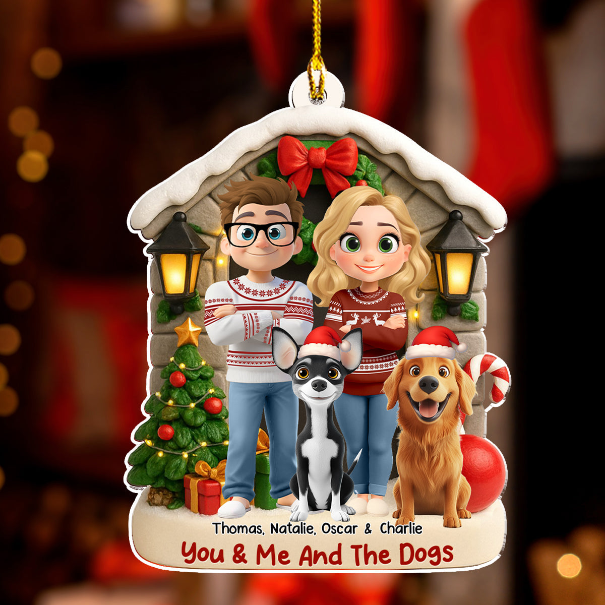 Bond Of Love - Personalized Custom 3D Effect Acrylic Ornament