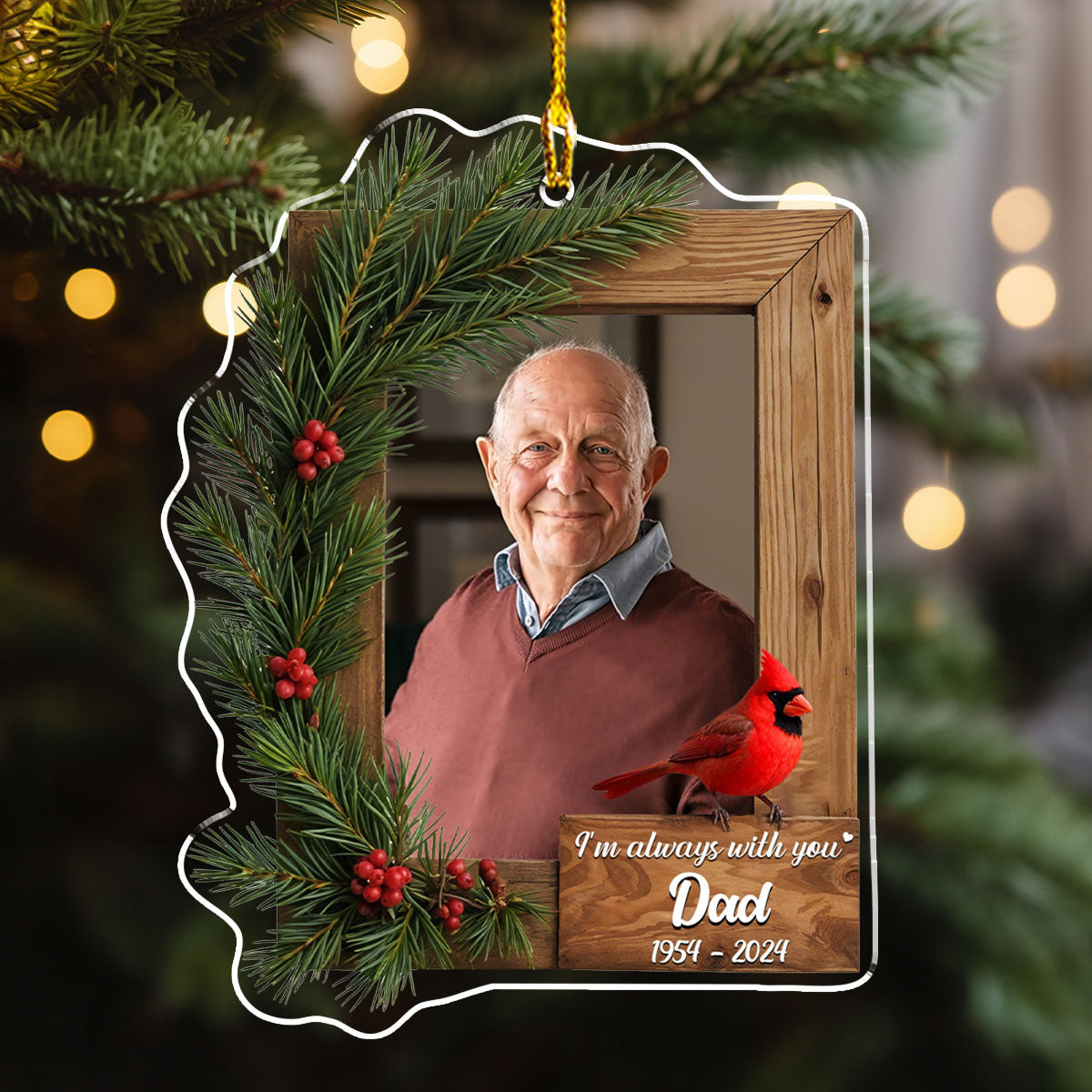 With You - Personalized Custom Acrylic Ornament