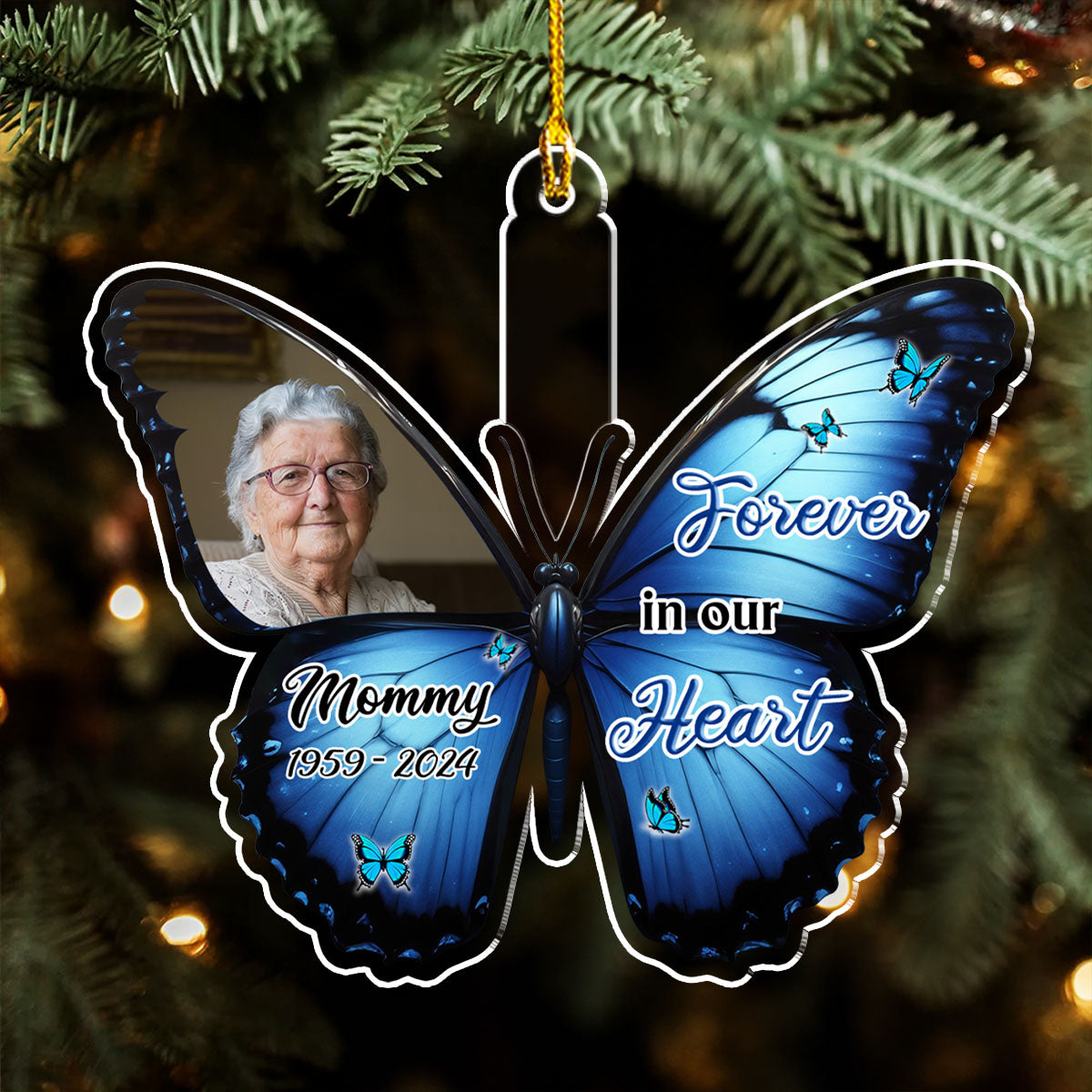 Butterflies Appear When Angels Are Near - Personalized Custom Acrylic Ornament