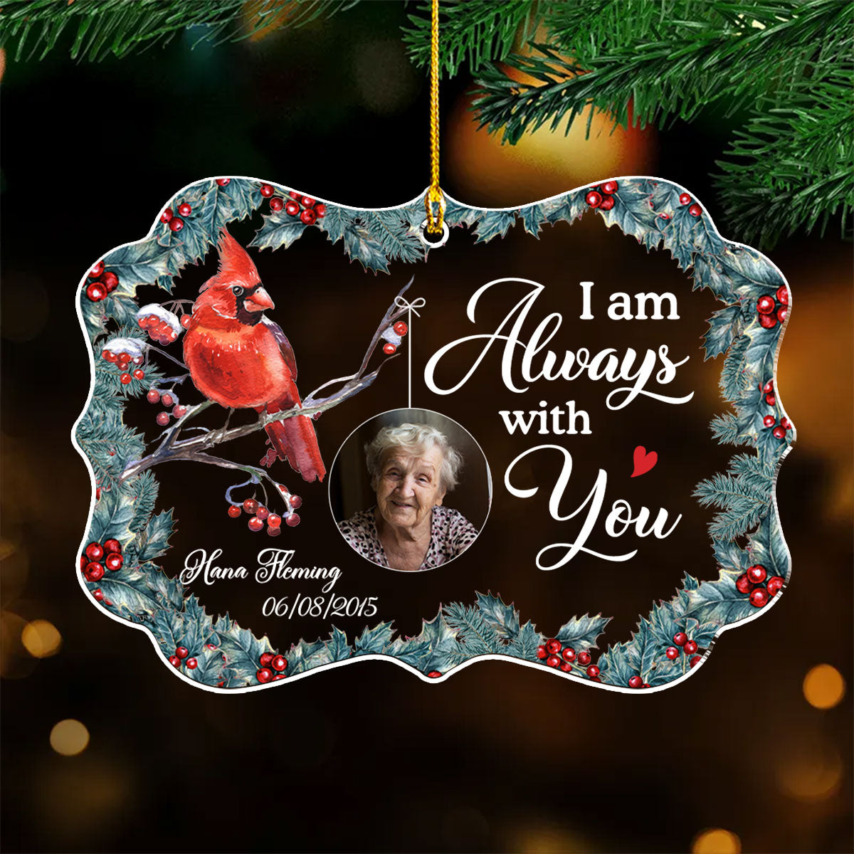 Heaven Is A Beautiful Place - Personalized Custom Acrylic Ornament