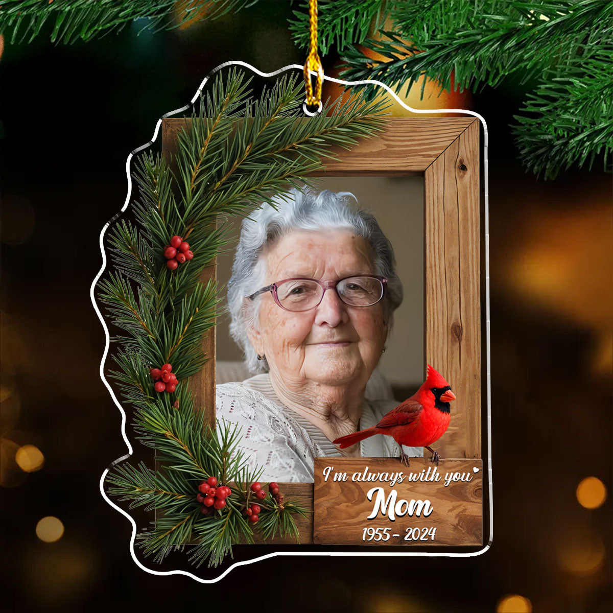 With You - Personalized Custom Acrylic Ornament