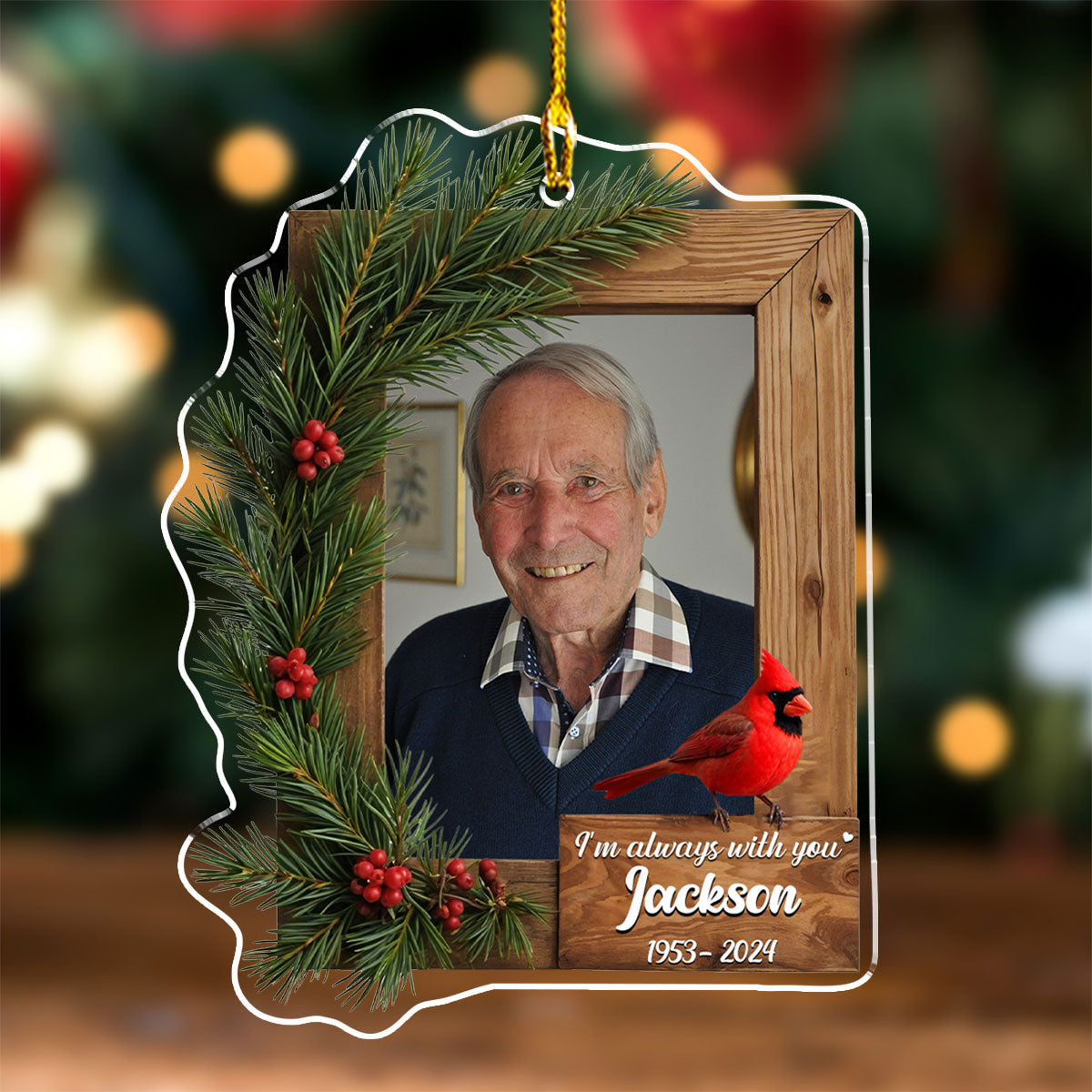 With You - Personalized Custom Acrylic Ornament