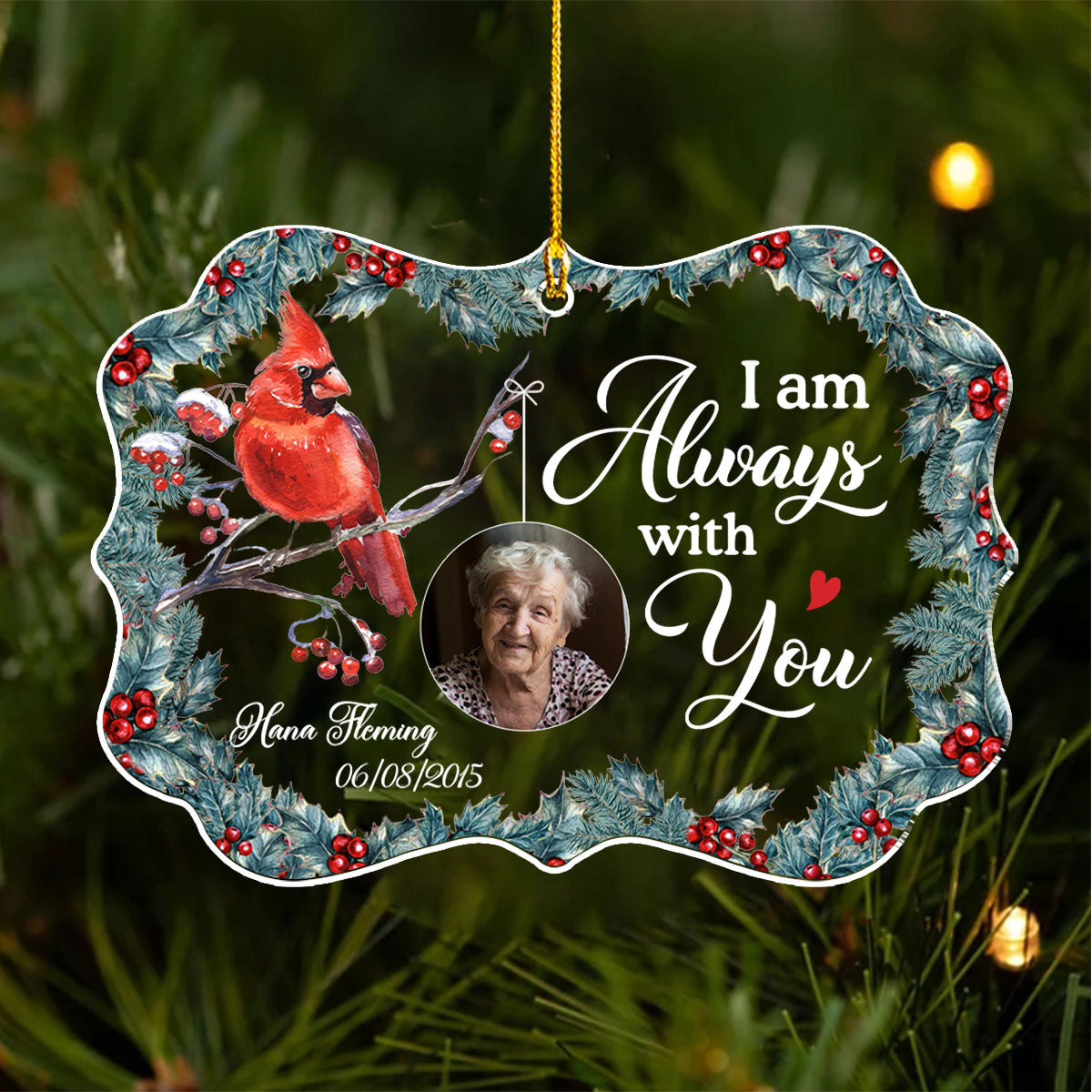 Heaven Is A Beautiful Place - Personalized Custom Acrylic Ornament