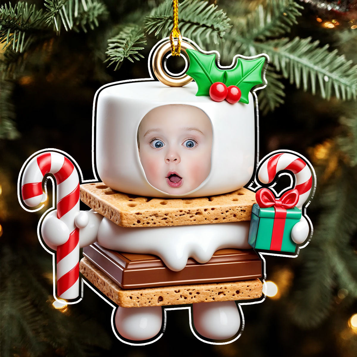 Cookies Cute Christmas - Personalized Custom Acrylic Ornament