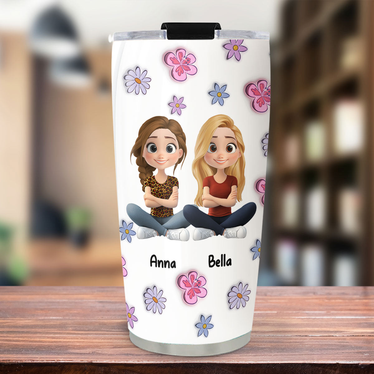 My Best Friend - Personalized Custom 3D Inflated Effect Tumbler