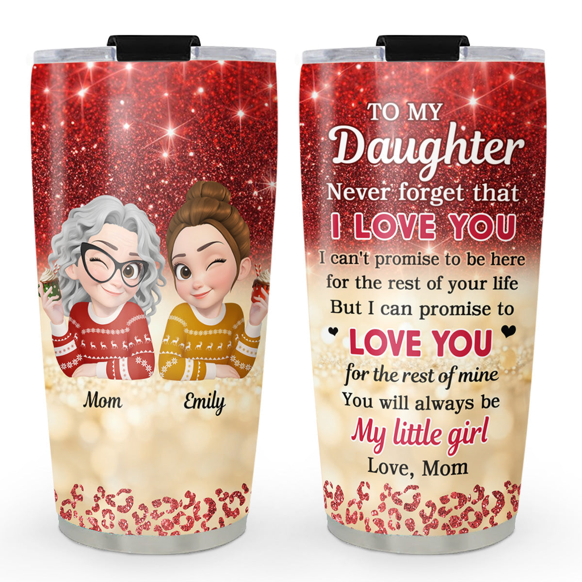 To My Warrior Daughter - Personalized Custom Tumbler