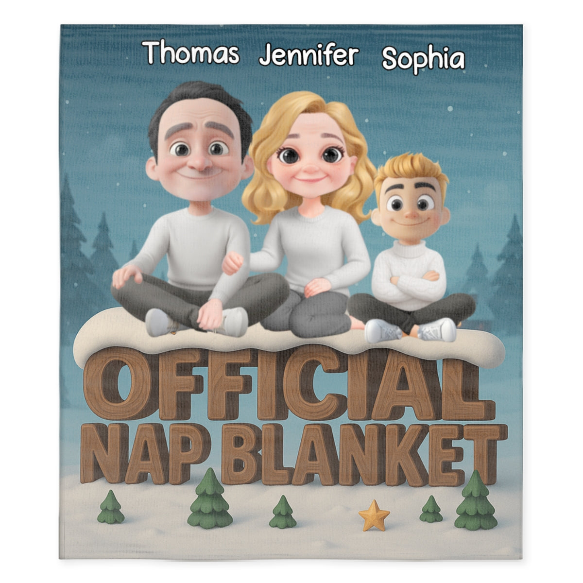 As A Family Now Onwards - Personalized Custom Fleece Blanket