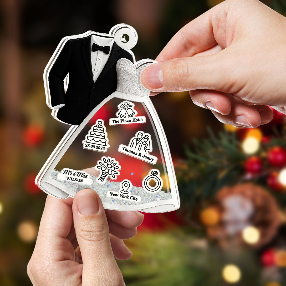 One Day To Day One - Personalized Custom Acrylic Shaker Ornament