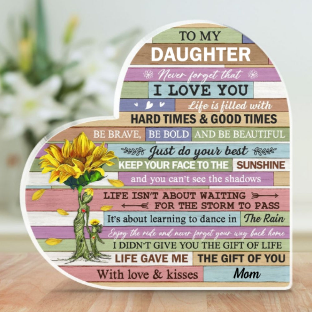 Life Gave Me The Gift Of You - Personalized Custom Acrylic Plaque