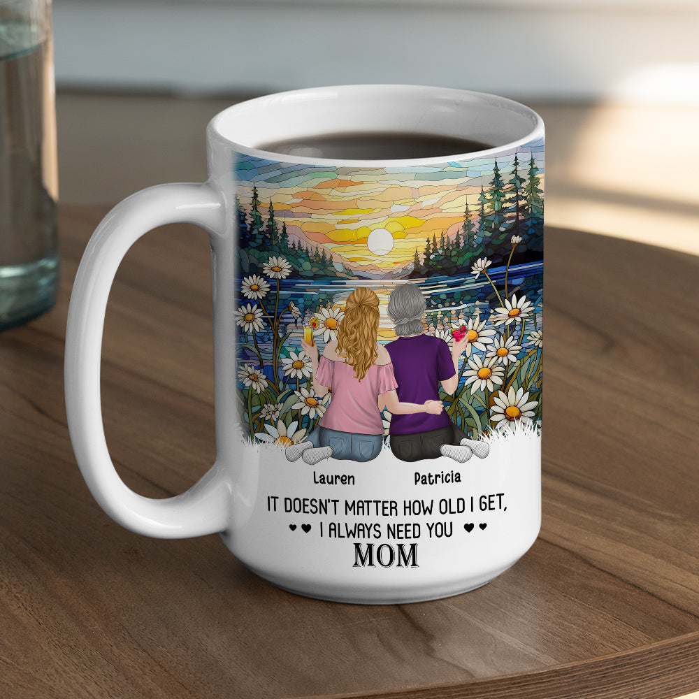 I Always Need You Mom - Personalized Custom Coffee Mug
