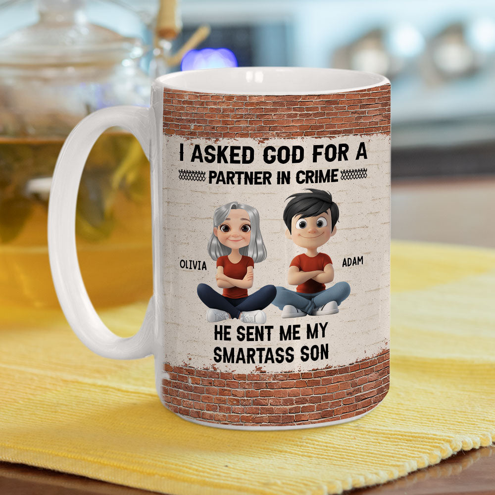 God Sent You To Me - Personalized Custom Coffee Mug