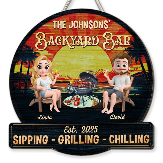 We At Pool And Patio - Personalized Custom Wood Sign