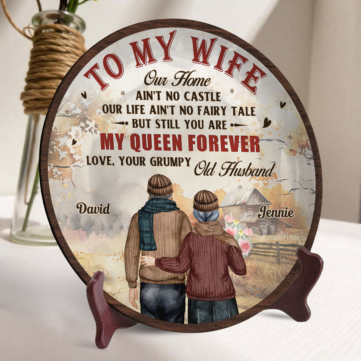 To My Queen - Personalized Custom Plate