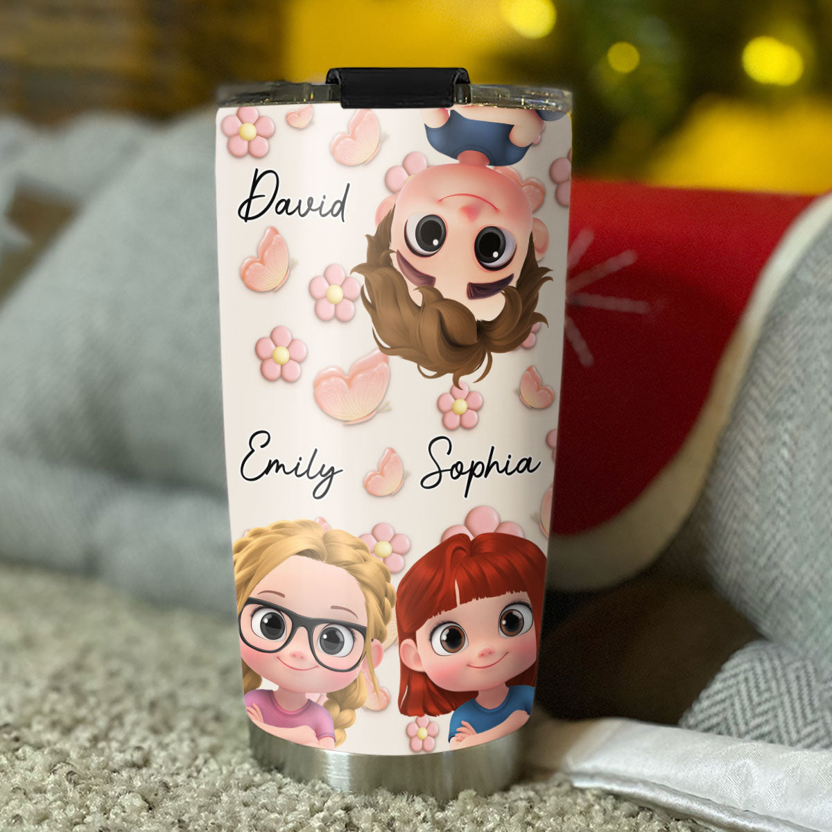 Kids Make Life Grand - Personalized Custom 3D Effect Tumbler
