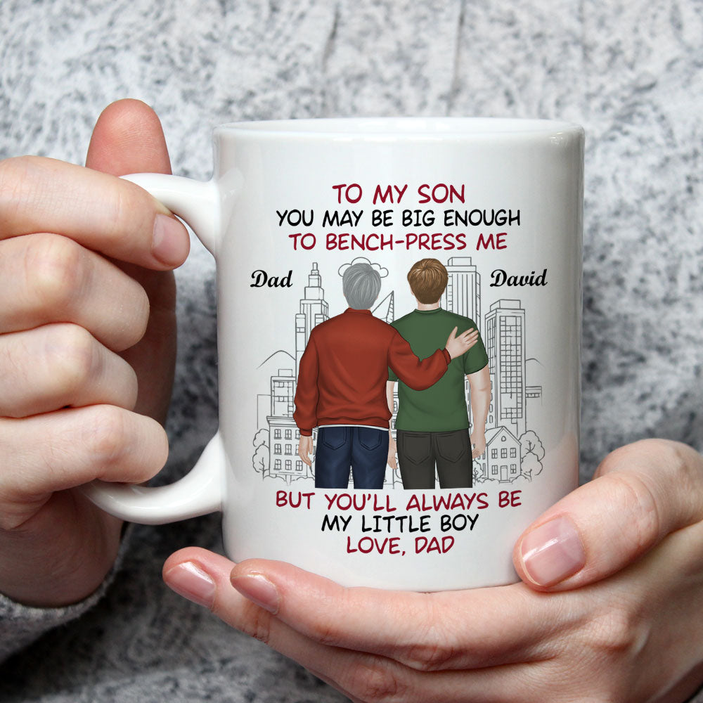 You Lift Me But I Raised You - Personalized Custom Coffee Mug