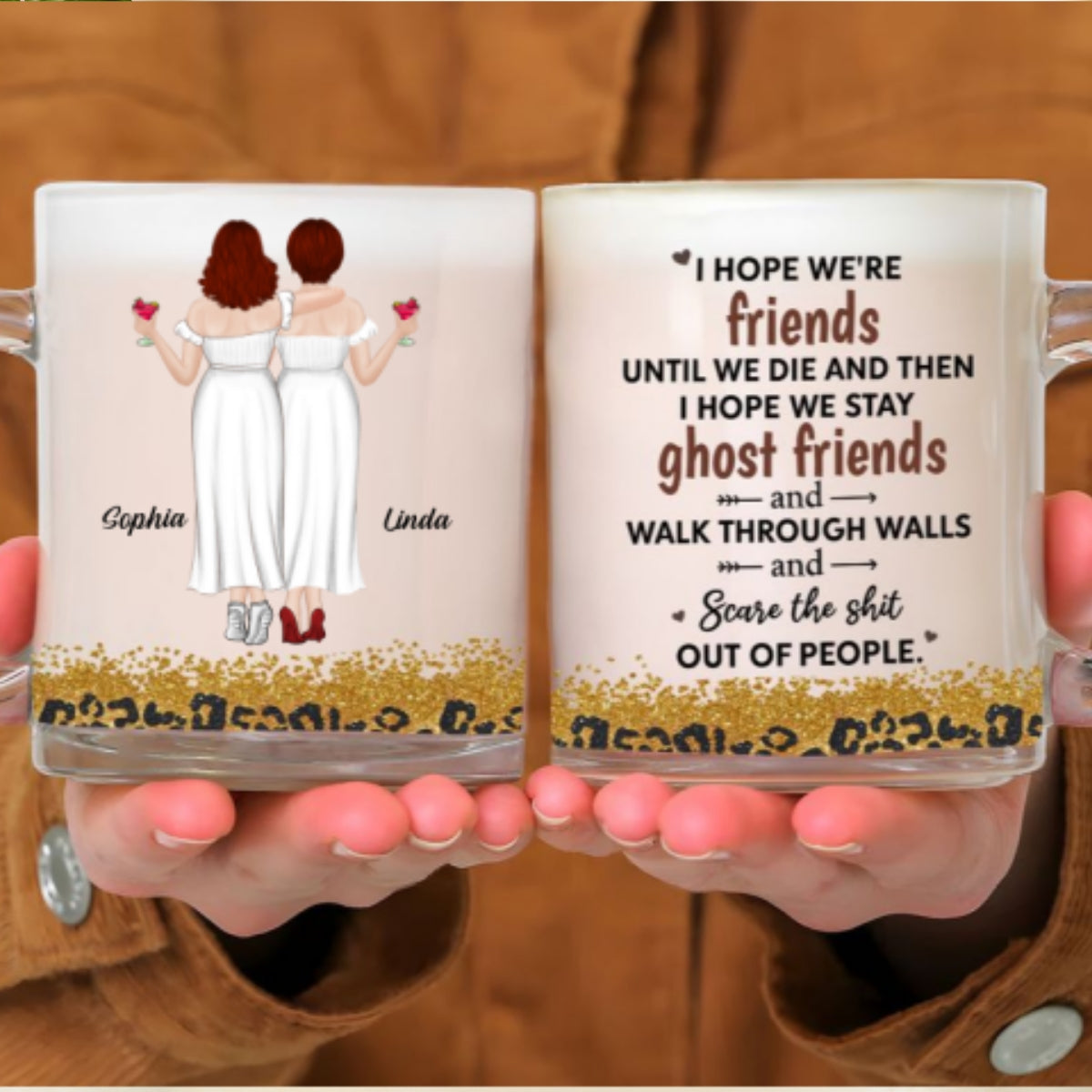 We Are Friends Until We Die - Personalized Custom Glass Mug