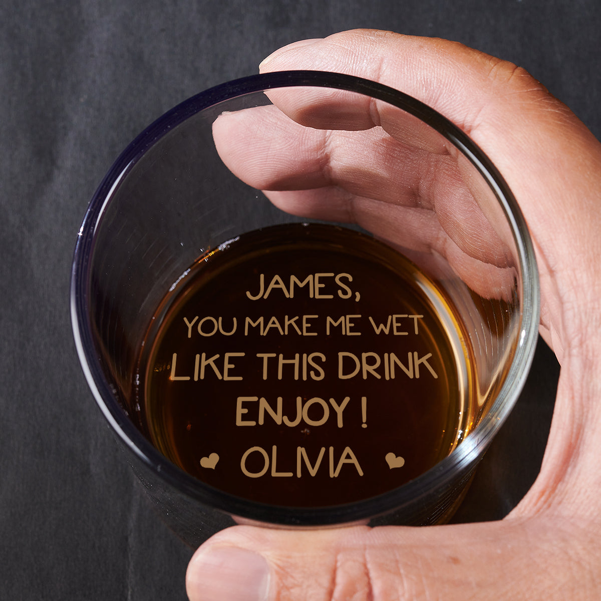 Enjoy Me - Personalized Custom Engraved Whiskey Glass