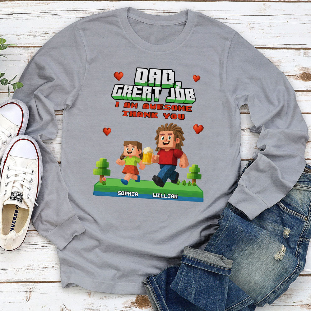 Awesome Daddy Of Us - Personalized Custom Shirt