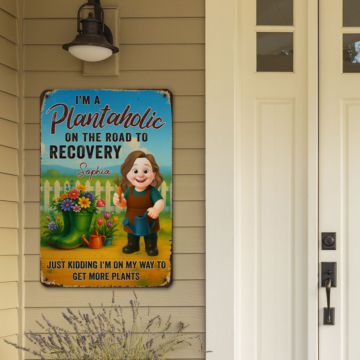 I Am A Plantaholic - Personalized Custom Metal Sign