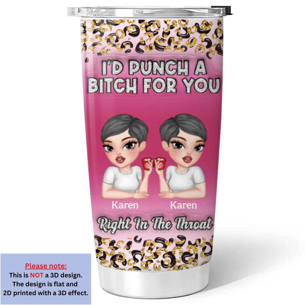 Punch For You - Personalized Custom 3D Inflated Effect Tumbler