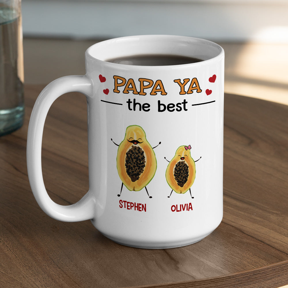 Papaya The Best - Personalized Custom Coffee Mug