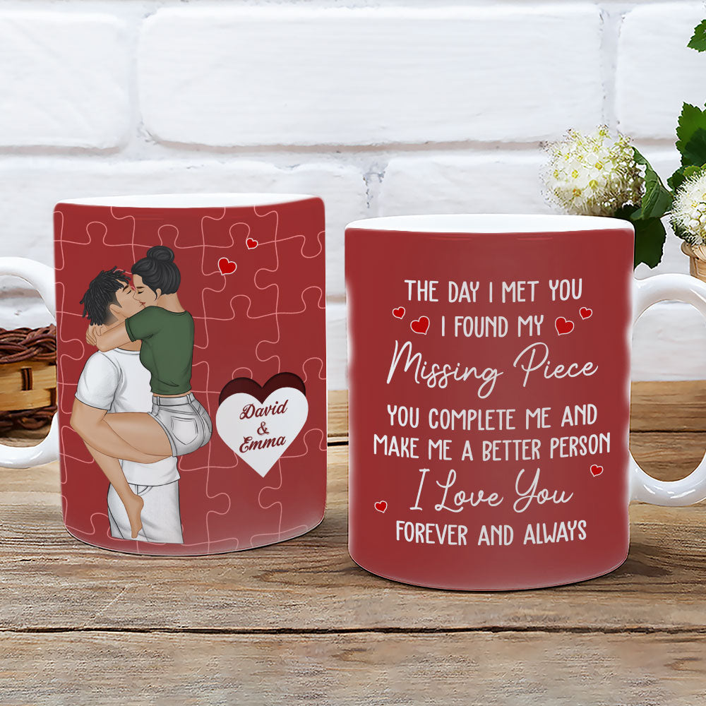 I Found My Missing Piece - Personalized Custom Coffee Mug