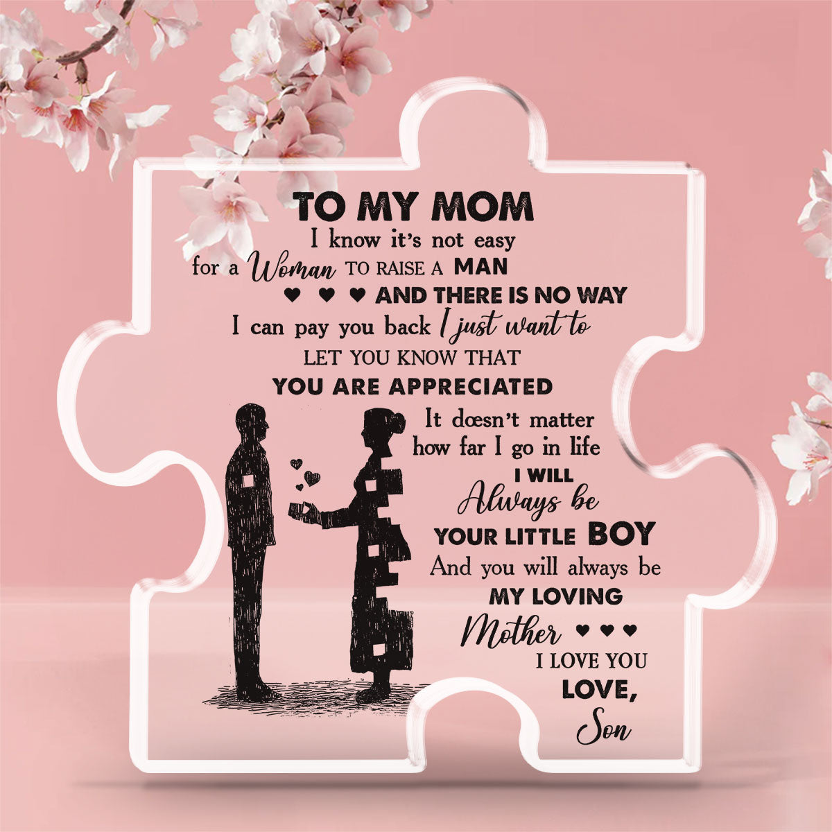 Son To Mom - Personalized Custom Acrylic Plaque