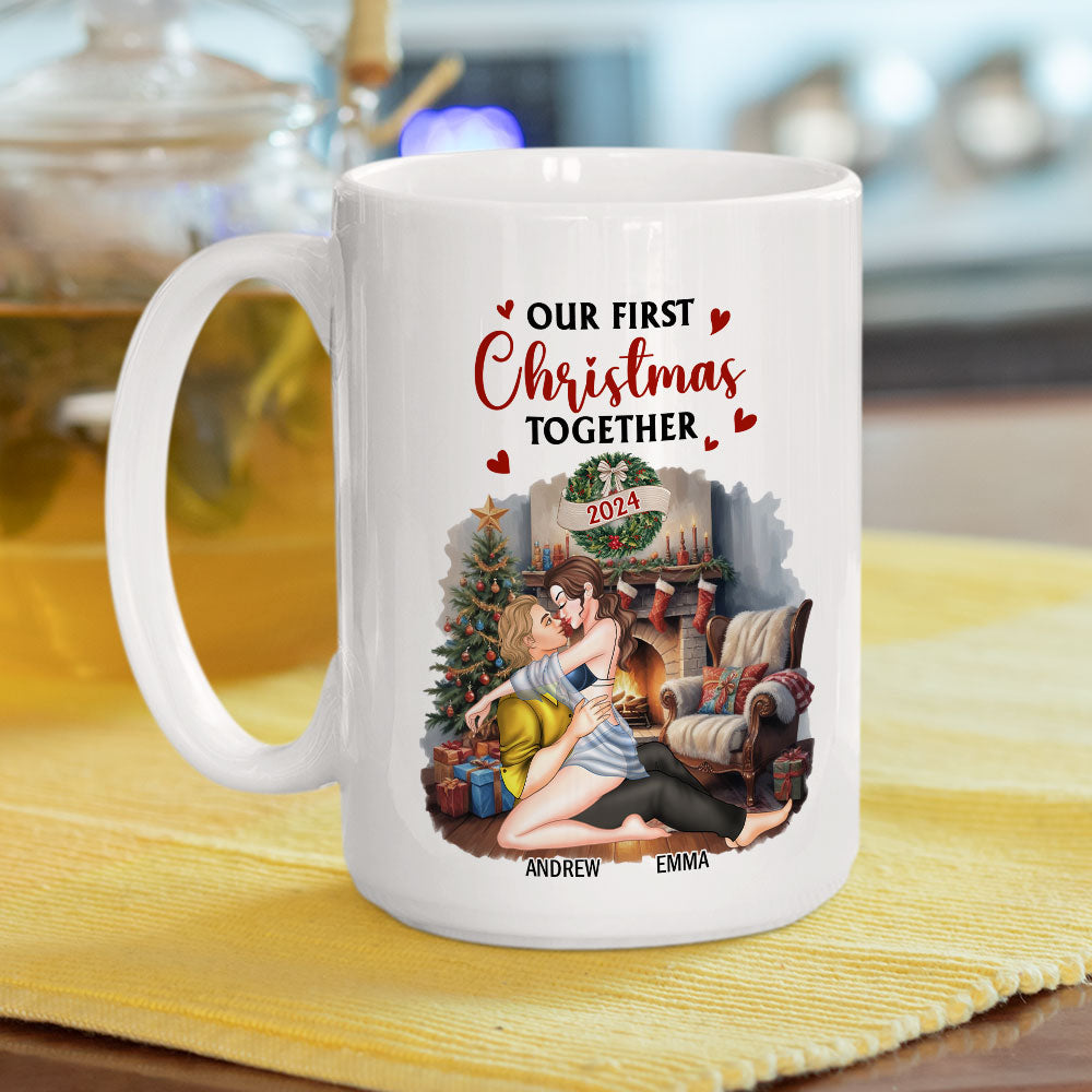 Our First Christmas Together Baby - Personalized Custom Coffee Mug