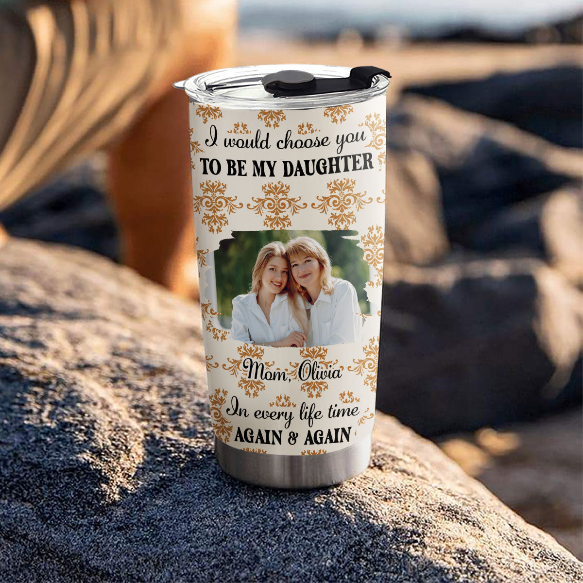 So Proud Of You My Daughter Photo - Personalized Custom Tumbler