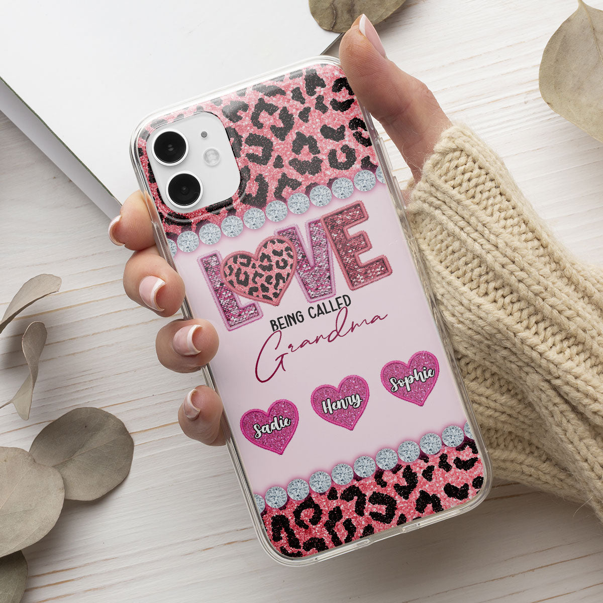 Love Being Called Grandma Version 2 -  Personalized Custom Phone Case
