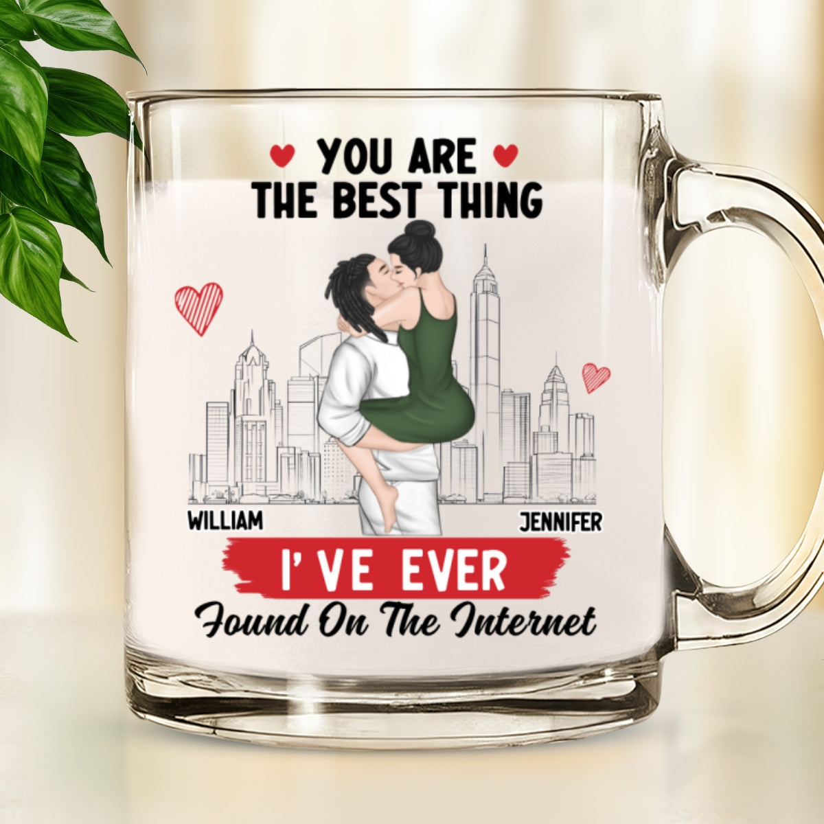 You Are The Best - Personalized Custom Glass Mug