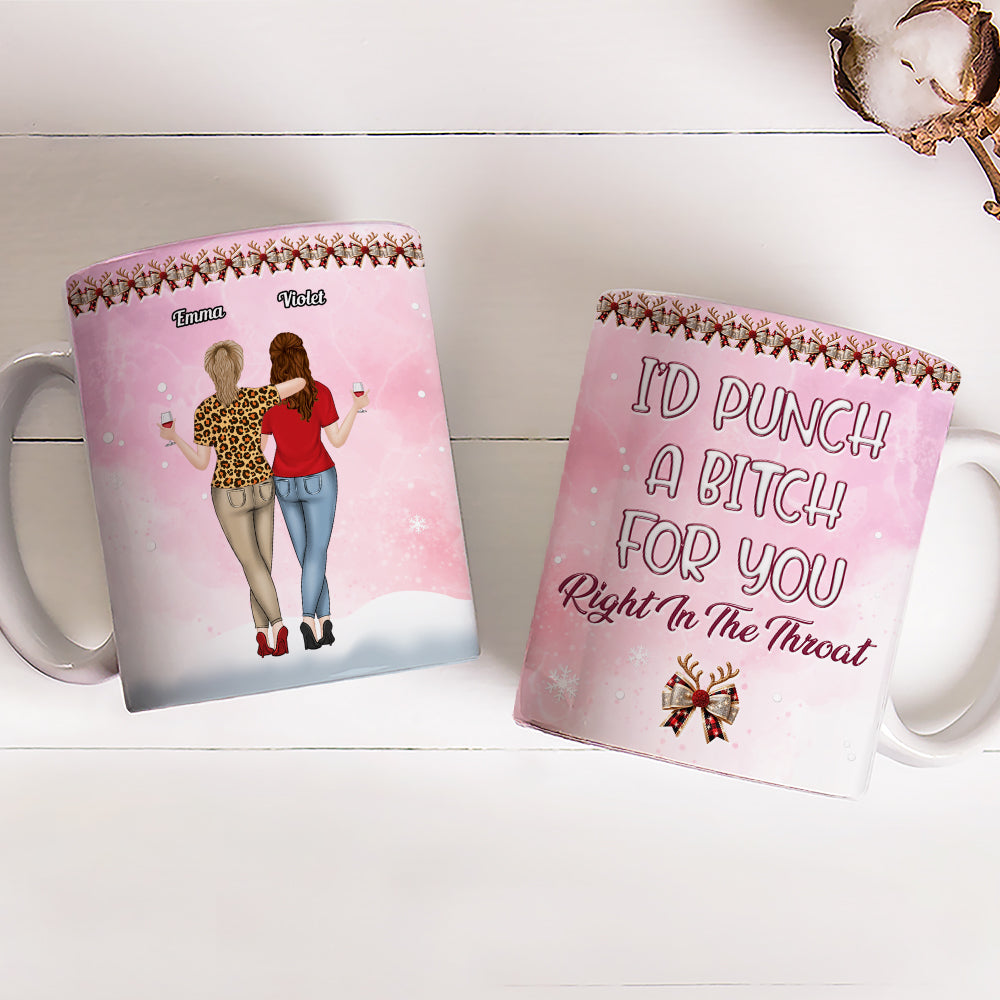 Punch Bitch For You - Personalized Custom 3D Inflated Effect Coffee Mug