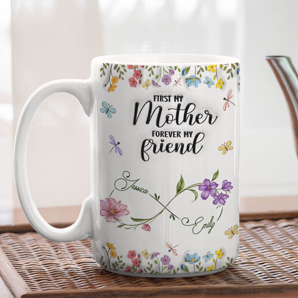 First My Daughter - Personalized Custom 3D Inflated Effect Mug