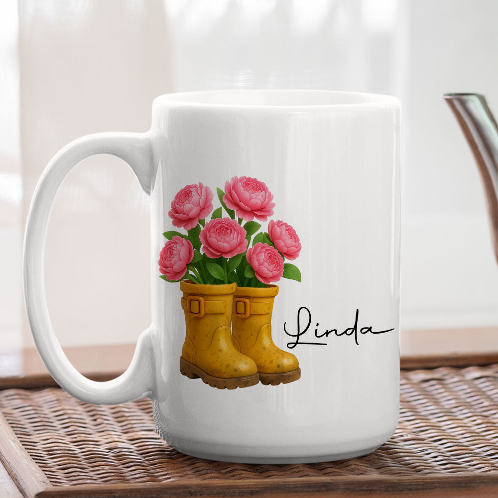 Friends Are Flowers That Never Fade 3 - Personalized Custom Coffee Mug