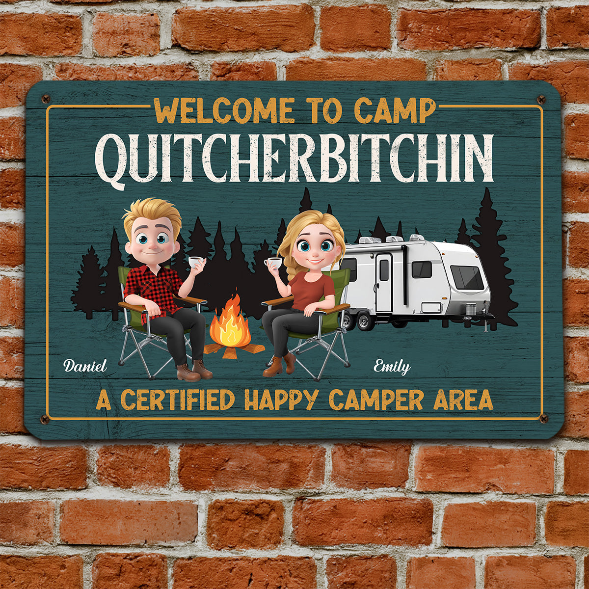 No Whining Is Allowed Here - Personalized Custom Metal Signs