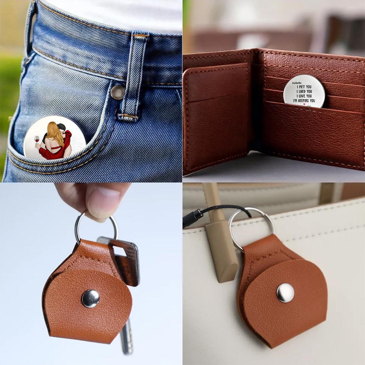 I Knew I Belonged To You - Personalized Custom Pocket Hug