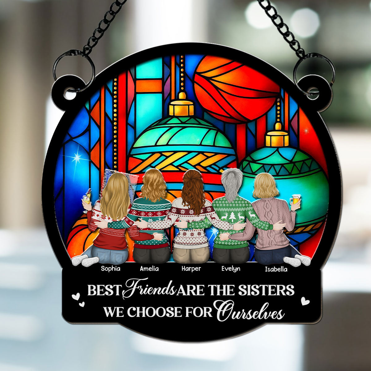 Warm Wishes From Your Bestie - Personalized Custom Suncatcher