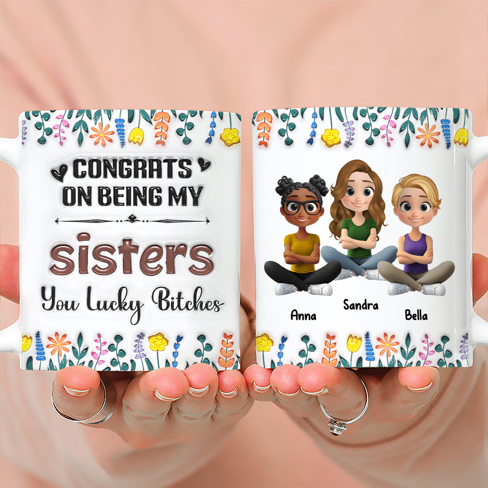 Congrats On Being My Forever Bestie - Personalized Custom 3D Inflated Effect Mug