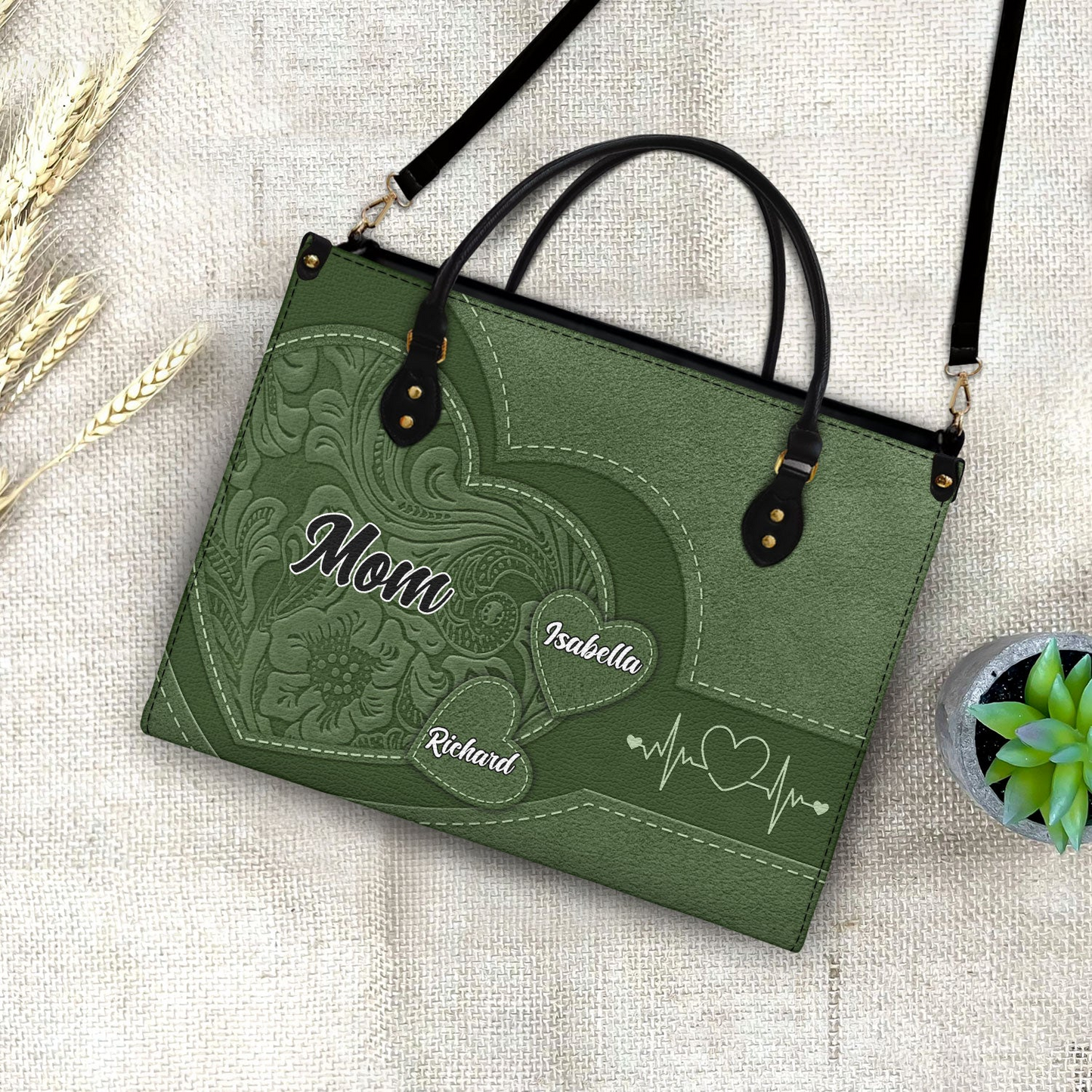 Little Sweethearts - Personalized Custom Leather Bag