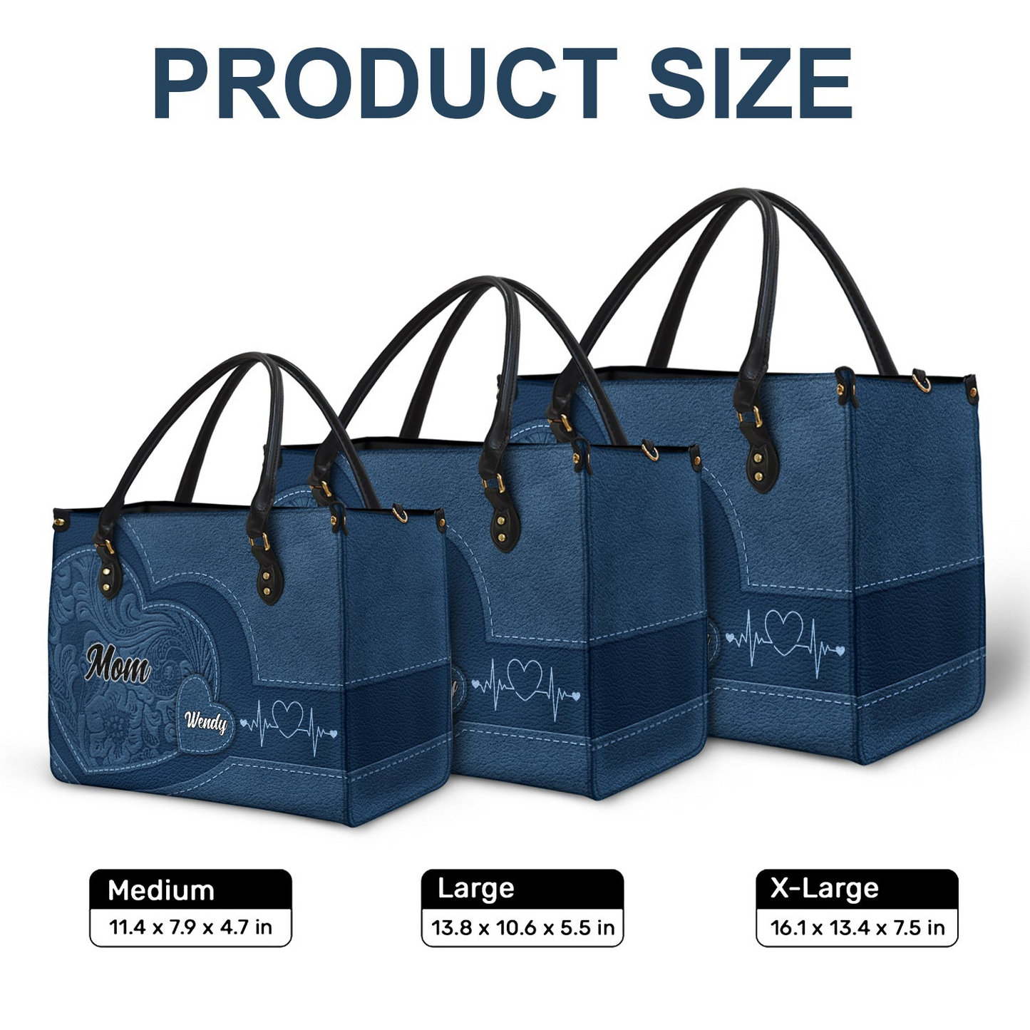 Little Sweethearts - Personalized Custom Leather Bag