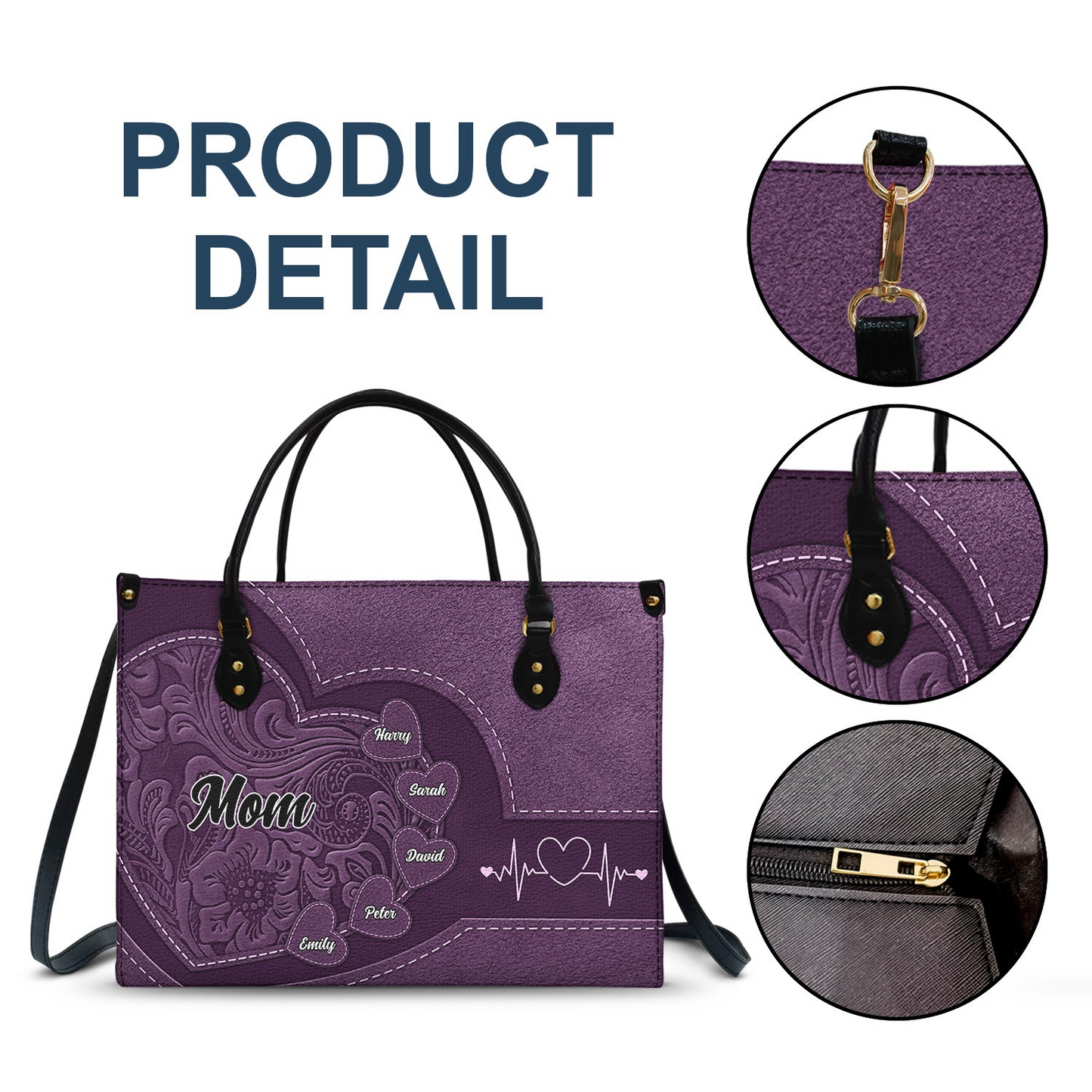 Little Sweethearts - Personalized Custom Leather Bag